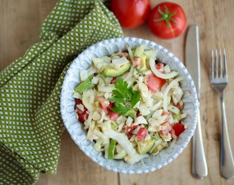 Peruvian Avocado Coleslaw