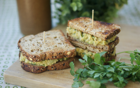 Avocado Chickpea Salad Sandwich