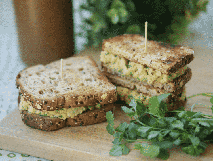 Avocado Chickpea Salad Sandwich