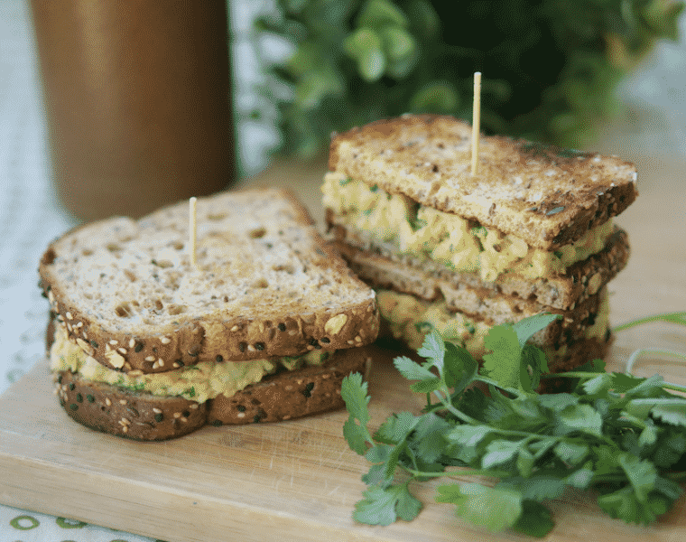 Avocado Chickpea Salad Sandwich