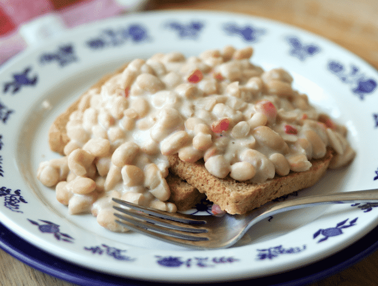 Breakfast Beans Over Toast