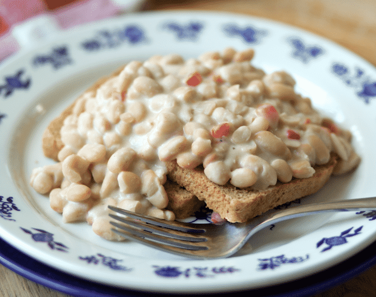 Breakfast Beans Over Toast